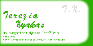 terezia nyakas business card